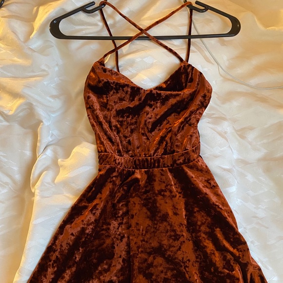 URBAN OUTFITTERS XS Rust Brown Dress - Picture 1 of 3